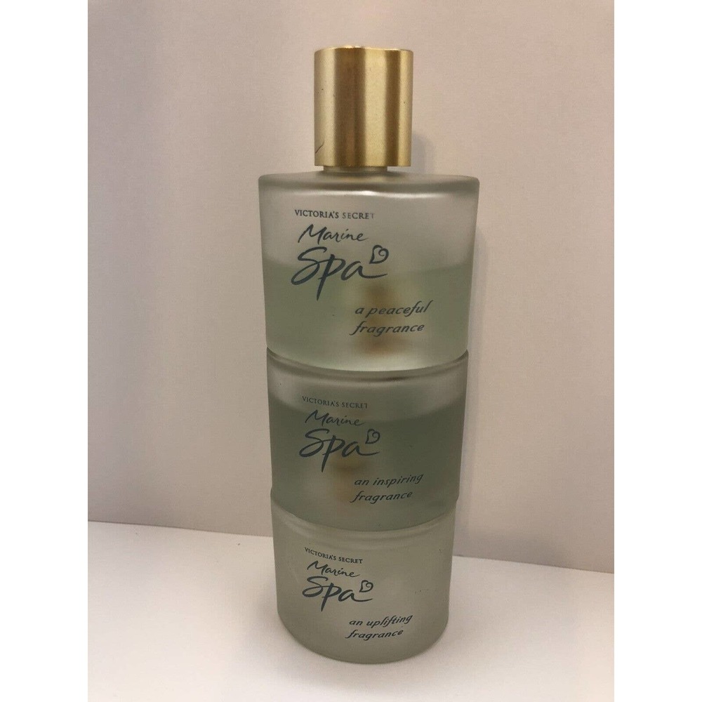 Victoria's Secret Marine Spa Trio Spray Colognes Inspiring Uplifting Peaceful